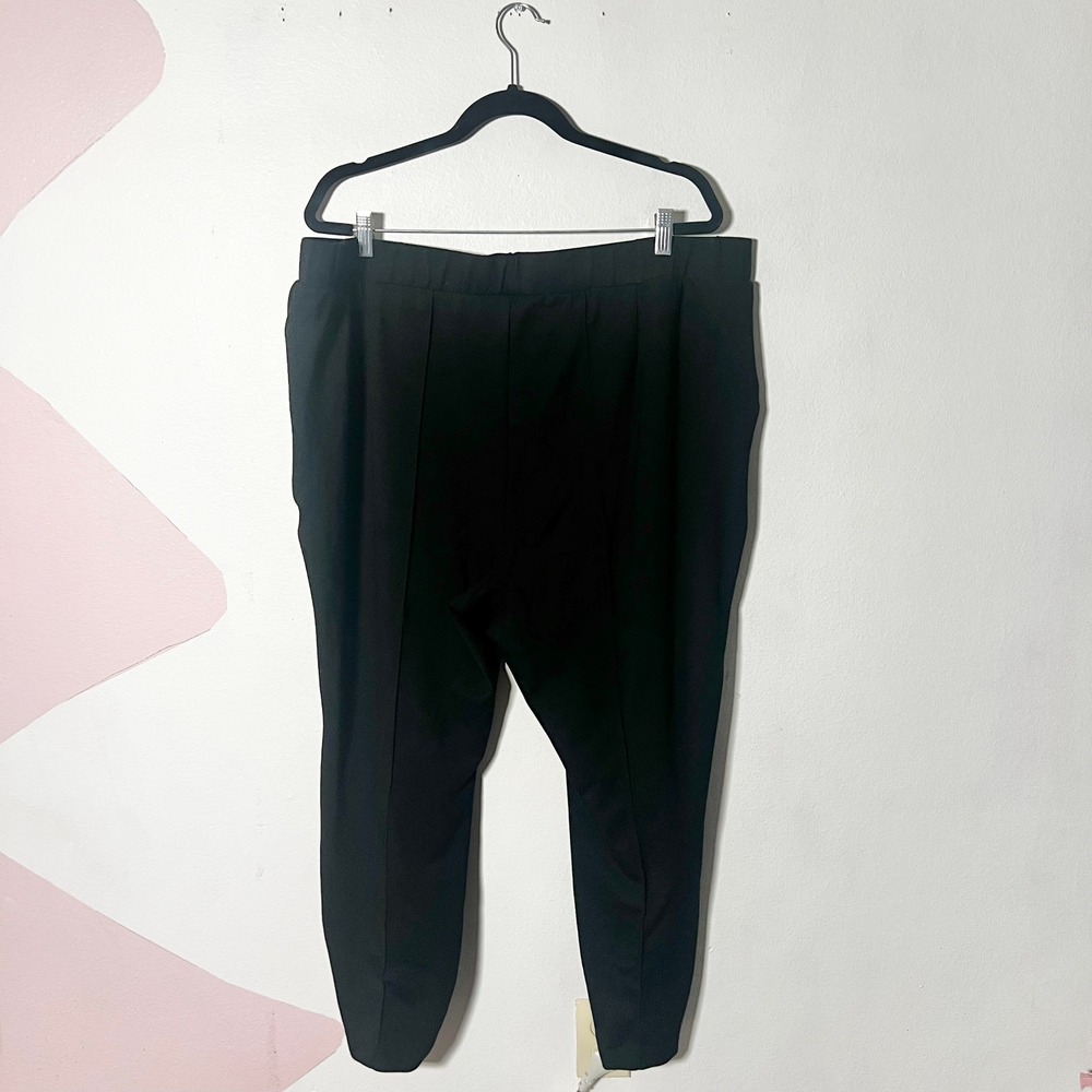 Universal Standard Ponte Pants XL Black Ankle Zip Pull On Stretch - Picture 3 of 8